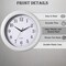 13.75 Inch Plastic Round Battery Operated Simple Modern Wall Clock - Office, ClassRoom, Livingroom, Dining Room, Bedroom and Kitchen Wall Decor